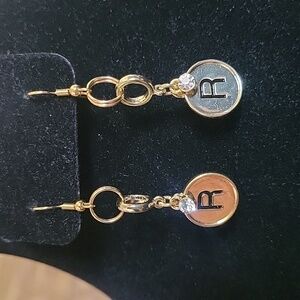 Handcrafted Goldtone Initial earrings
